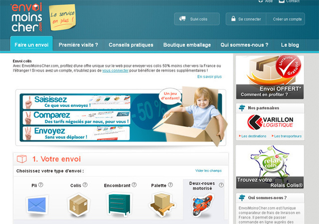 EnvoiMoinsCher.com : un site pour voyager léger...