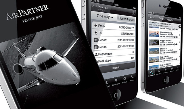 Air Partner : nouvelle appli iPhone pour vérifier la dispo d’un avion privé