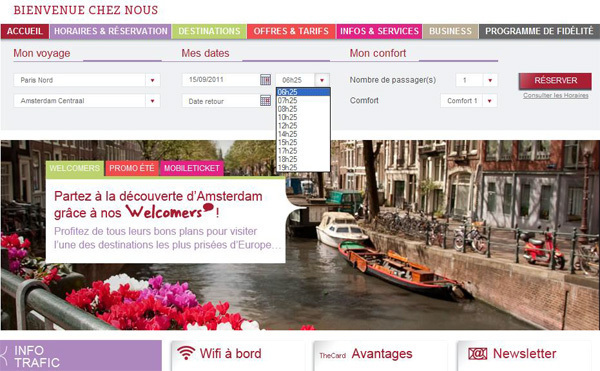 Thalys.com : le site web fait peau neuve