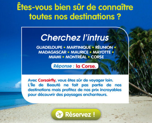 Corsairfly relance une campagne pour promouvoir ses vols vers les Antilles