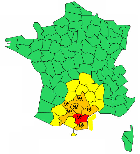 Inondations dans l'Aude : interruptions des lignes SNCF