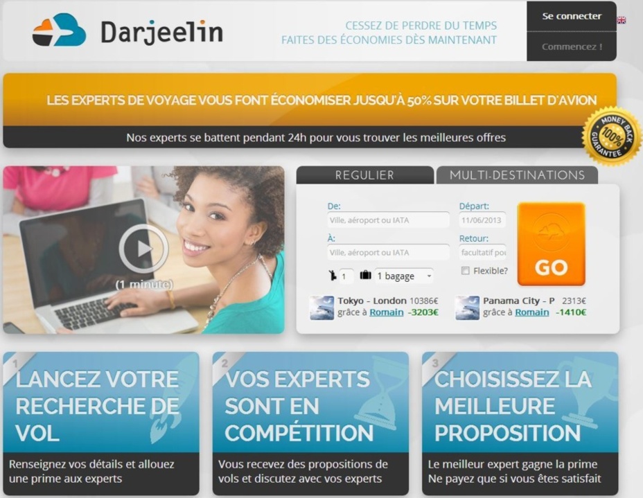 Devenir expert pour Darjeelin est un moyen de mettre en valeur votre expertise et de gagner en notoriété - Capture d'écran, www.darjeelin.fr