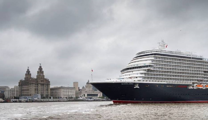 Queen Anne effectue sa première escale à Liverpool - Photo : ©Cunard