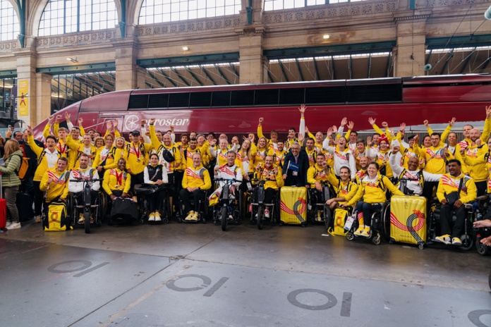 Eurostar est le partenaire de transport officiel des équipes olympiques de Belgique, d'Allemagne, de Grande-Bretagne et des Pays-Bas, ainsi que des équipes paralympiques de Belgique, de Grande-Bretagne et des Pays-Bas ©_Illias_Teirlinck Eurostar