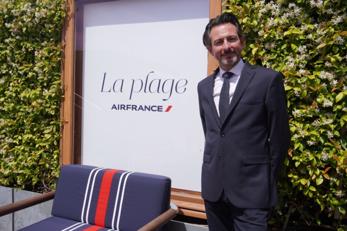 Fabien Pelous directeur de l’expérience client sur la plage Air France : "Nous voyons vraiment cette appétence pour les voyages premium" - Photo : C.Hardin