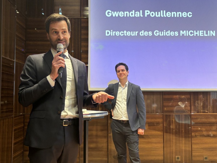Au premier plan, Gwendal Poullennec, directeur international des Guides Michelin. ©David Savary