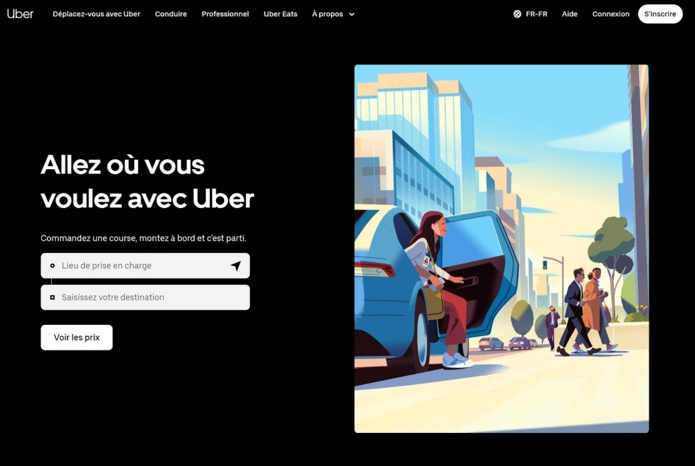 Aujourd’hui Uber France compte 40 000 chauffeurs, contre 30 000 avant le Covid - @capture d’écran Uber France