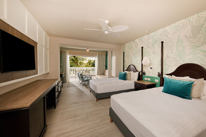 La Junior Suite Premium au Bahia Principe Grand Jamaica, avec 1 lit king-size ou 2 lits queen-size © Bahia Principe Hotels & Resorts