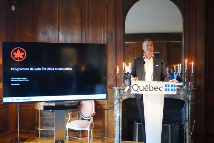 Jean François Raudin, le directeur général France d’Air Canada. Photo : C.Hardin