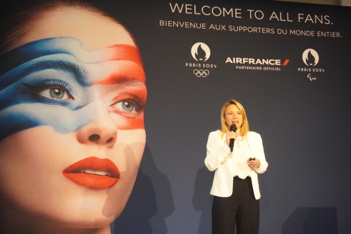 Florence Estra,]b directrice « Paris 2024 » pour Air France. Photo : C.Hardin