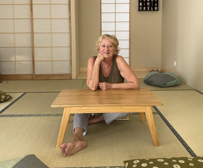 Christiane dans son Ryokan (© Maison Shizen)