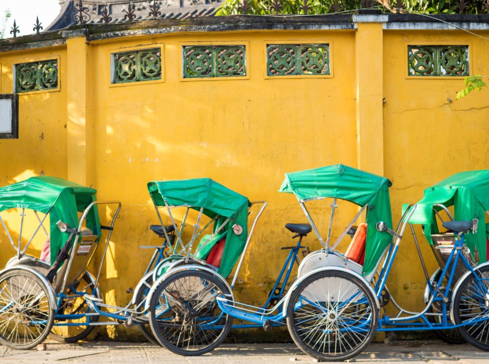 Le cyclo-pousse est un moyen de transport utilisé au Vietnam depuis l’époque de la colonisation Française.