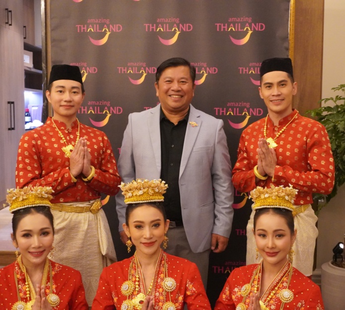 Suriya Sitthichai, nouveau directeur de l’Office National du Tourisme de Thaïlande, mardi soir à Paris. Photo : C.Hardin.  à Paris.