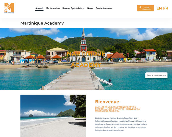 Visiter la plateforme Martinique Academy © Martinique Academy