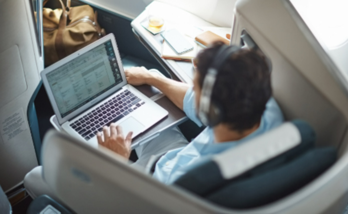 Cathay Pacific propose un service Wi-Fi gratuit en vol - Photo : ©Cathay Pacific