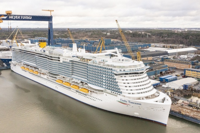 Le Costa Toscana fait partie des bateaux propulsés au GNL @Costa