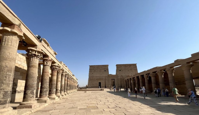 Pour les sauver ses eaux après la construction du deuxième barrage d'Assouan, les temples de l'île de Philae ont été transférés sur une île plus en hauteur (©)