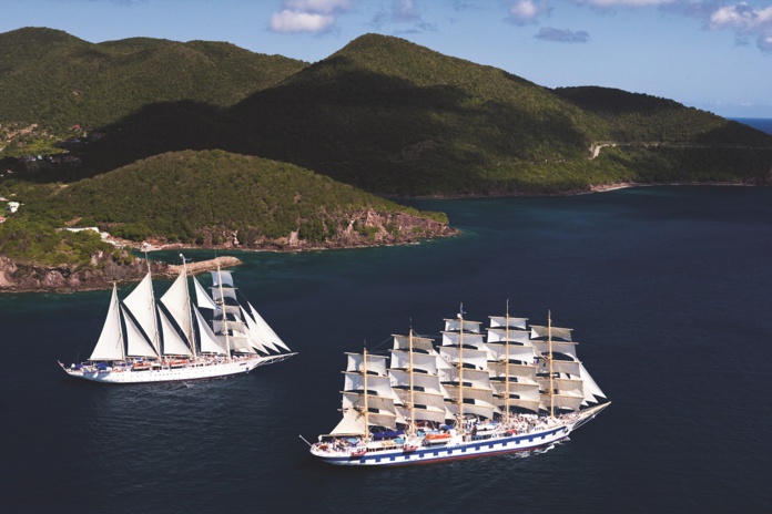 L’un des trois voiliers de la compagnie, le Star Flyer, sera positionné entre novembre et mars à Saint-Martin @Star Clippers