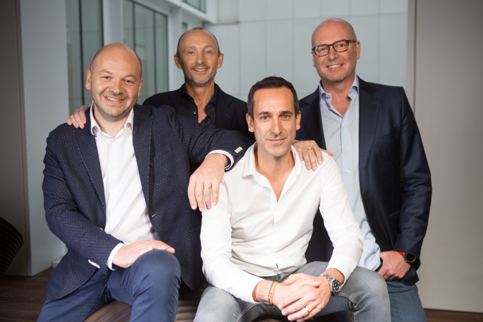 Les quatre co-fondateurs de PerfectStay — Raphaël Zier (CEO), Laurent Curutchet (Executive Chairman), Ludovic Bailly (CIO) et Stéphane Libre (SVP Supply) - Photo PerfectStay