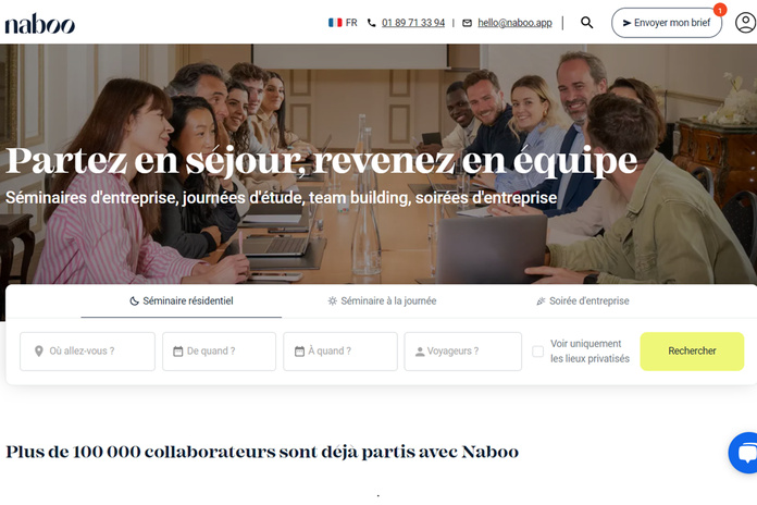 Naboo propose désormais une estimation du bilan carbone de chaque événement au moment de sa réservation et un bilan final 24h après la fin du séjour. @capture d’écran naboo