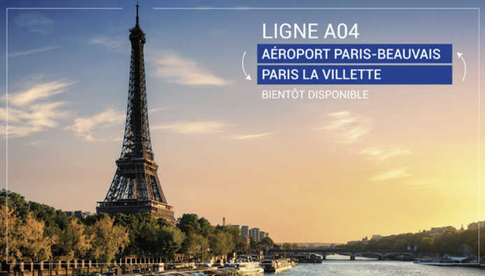 L’Aéroport Paris-Beauvais lance le 14 novembre la ligne A04 - Aéroport Paris-Beauvais