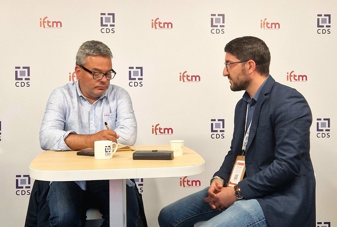 Jérôme Canaux, directeur commercial de Voyages C.Mathez à droite à l'occasion des interviews organisées par CDS Groupe en partenariat avec IFTM - Photo CDS Groupe