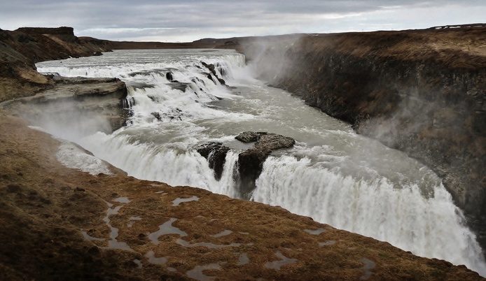 Les chutes de Gullfoss, « à mettre sur le même rang que celle du  Niagara » @Deposit Photo