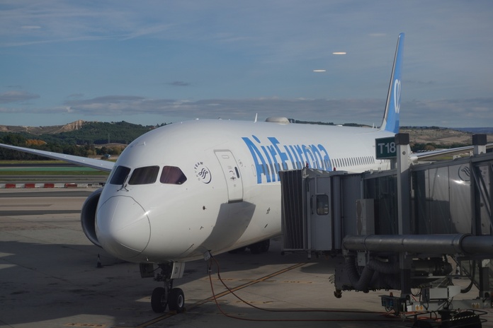 Pour ses vols long-courrier, Air Europa dispose d’une flotte de B 787 de dernière génération avec une classe économique et une classe business - Photo : C.Hardin