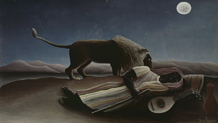 Henri Rousseau, dit Le Douanier, La Bohémienne endormie, 1897, huile sur toile, 129.5 x 200.7 cm, Museum of Modern Art, New York - ©akg-images