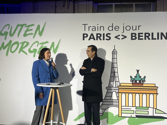 Anja Schöllmann (DB) et Jean-Pierre Farandou (SNCF). @T.Beaurepère