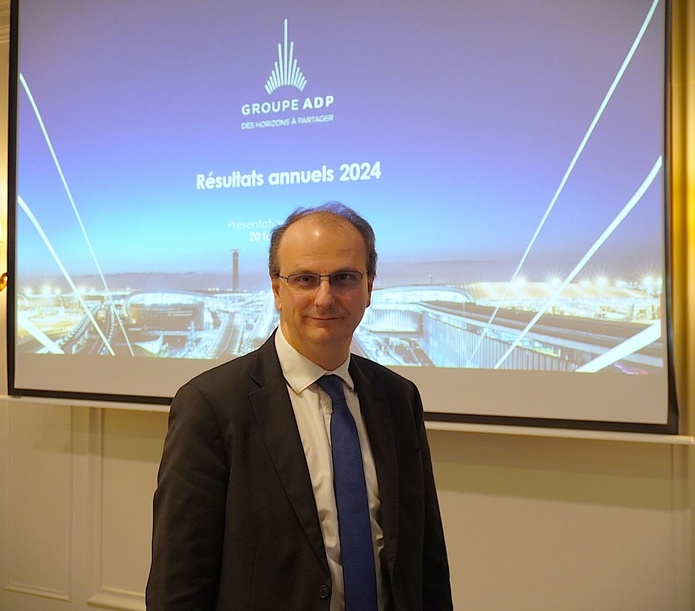 Philippe Pascal, nouveau PDG du groupe ADP depuis ce jeudi 20 février, à Paris - Photo : C.Hardin