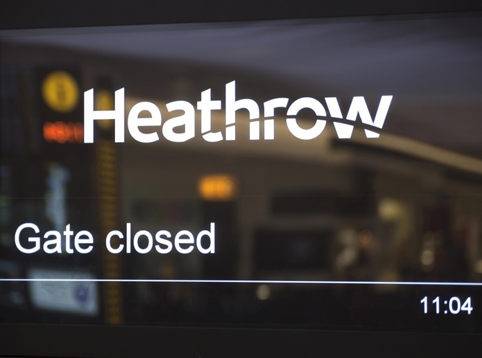 L'aéroport de Londres-Heathrow est entièrement fermé ce 21 mars 2025 - Depositphotos