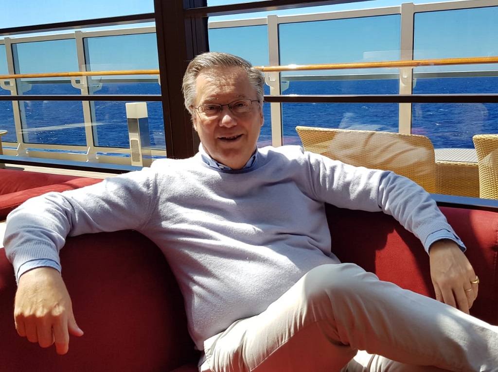 Patrick Pourbaix à bord du MSC Seaside - Photo CE