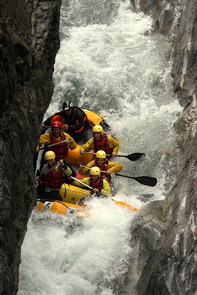 Rafting dans la rivière de l'Ubaye. Photo LT.