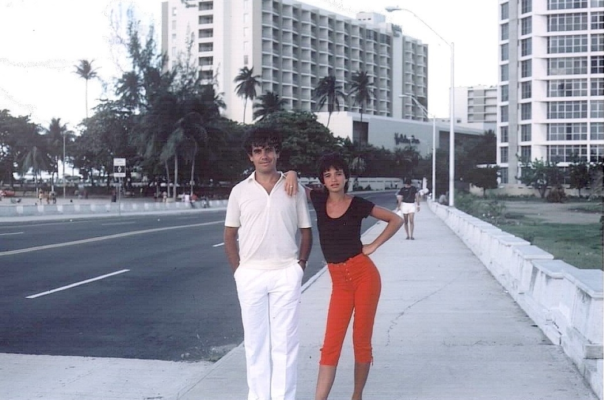 Porto Rico en 1985. Jean Louis Baroux et sa fille. Naissance d’une complicité et d’une confiance.Photo F. Despreaux