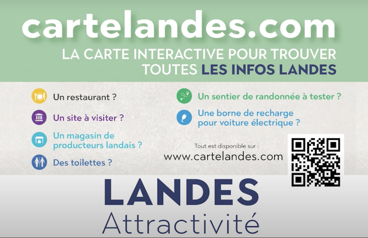 Landes Attractivité a dévoilé Cartelandes.com, une carte interactive offrant une vue d'ensemble des Landes - Landes Attractivité