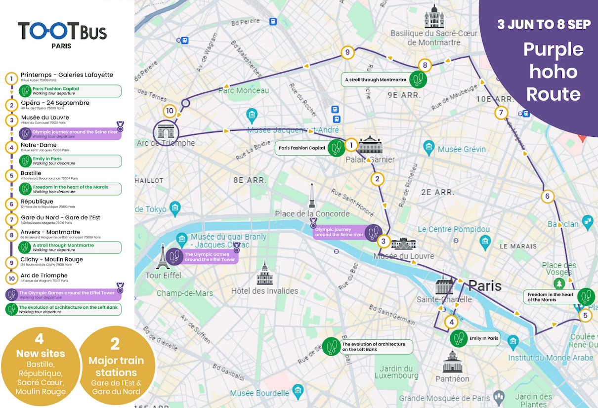 Le parcours panoramique se fait à bord du Tootbus, un bus durable à toit ouvert  - Civitatis