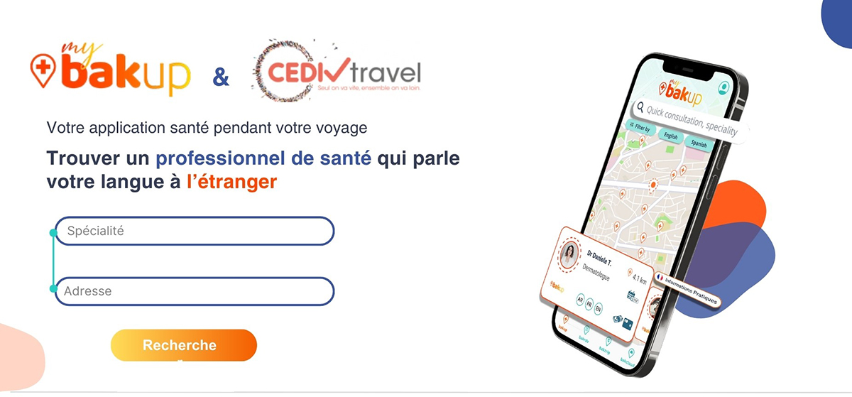 Interface MyBakup © CEDIV TRAVEL