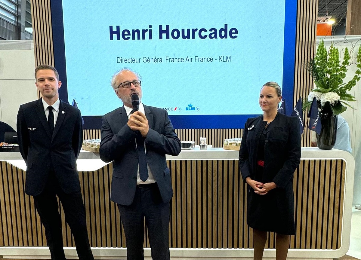 Henri HOURCADE sur le salon IFTM cette semaine à Paris. Photo : C.Hardin