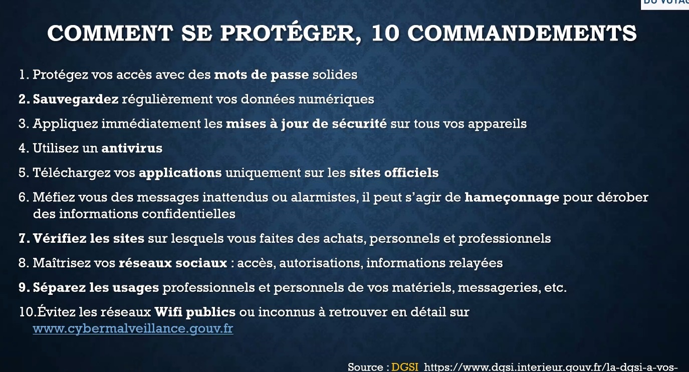 Les conseils pour se protéger contre les cyberattaques - DR