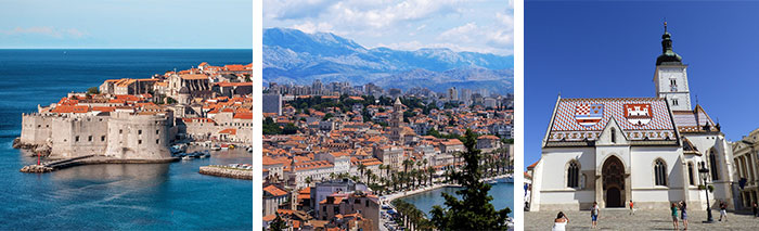 Dubrovnik - Split - Zagreb © Pixabay