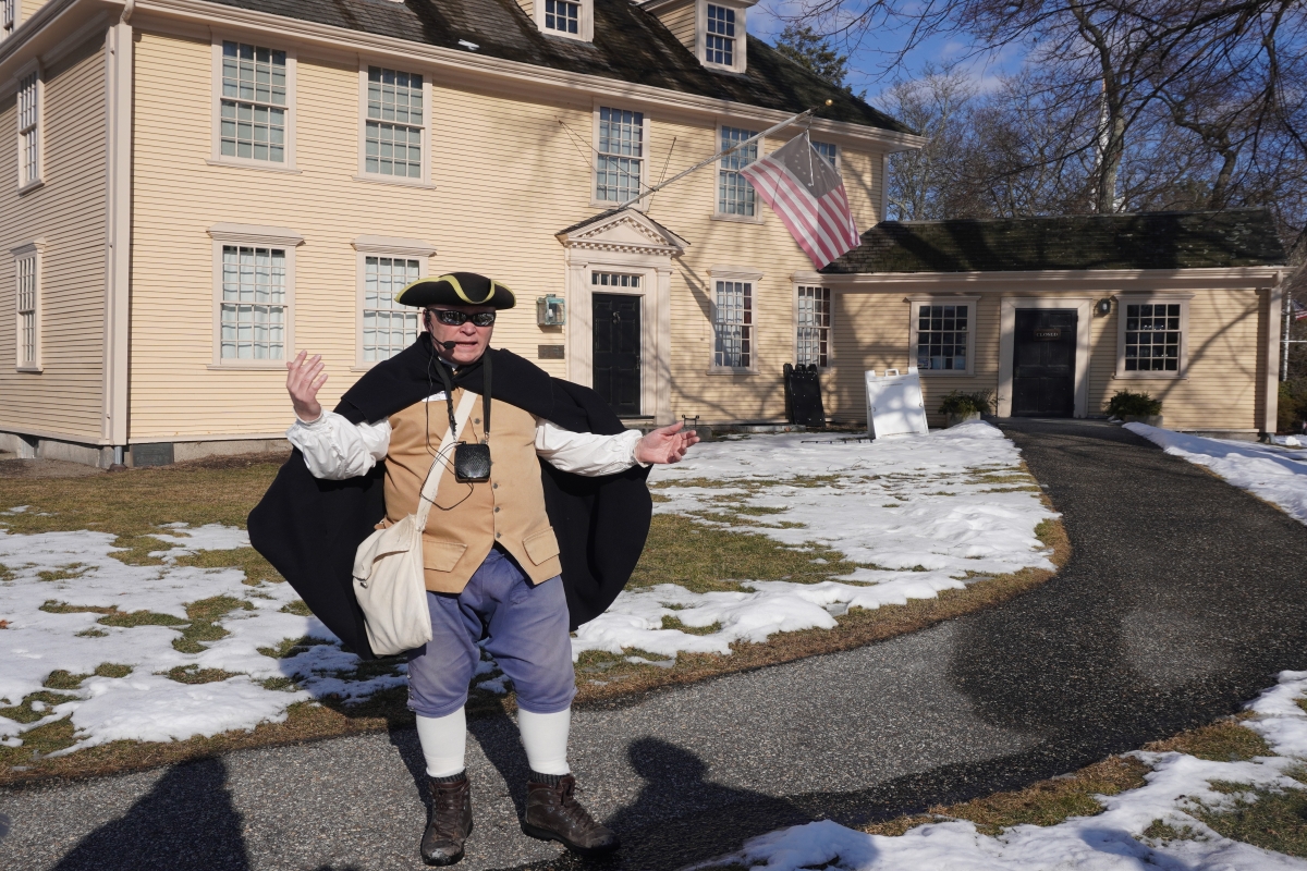 A Lexington, un guide en costume pour raconter l'Histoire - Photo : C.Hardin