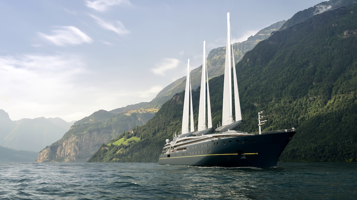 L’Orient Express Corinthian mesurera 220 mètres de long - ©Orient Express Sailing Yachts