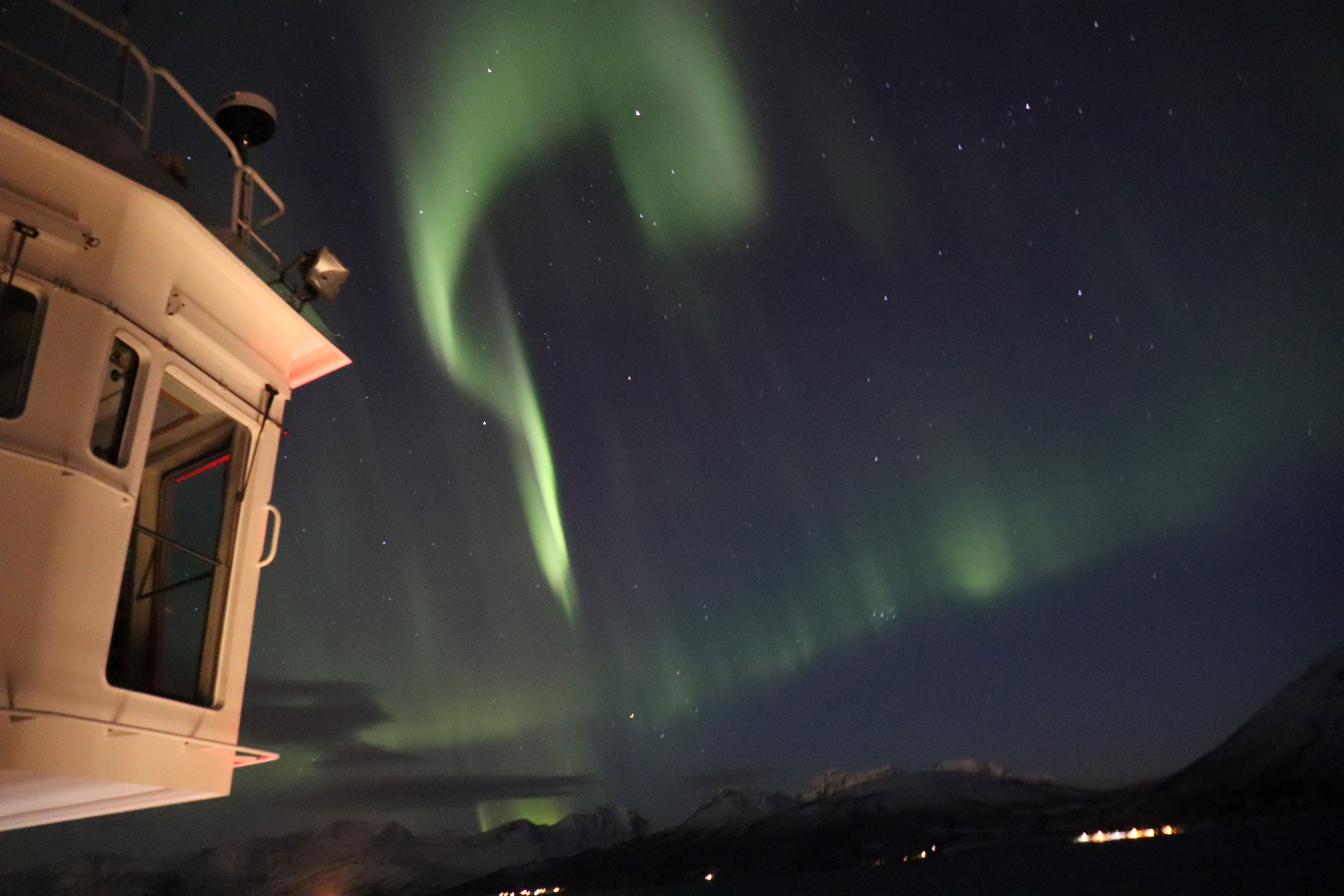 Les aurores boréales s'admirent depuis Tromso. (c).T.Beaurepère