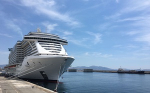 Le MSC Seaview, accueilli à Marseille Provence pour son escale inaugurale