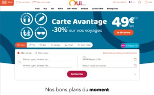 OUI.sncf enregistre une hausse de 10% de ses ventes cet été