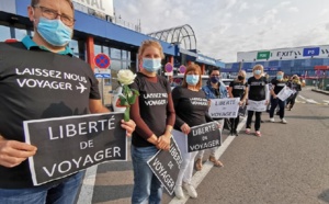 Les agents de voyages belges manifestent pour la "Liberté de Voyager"