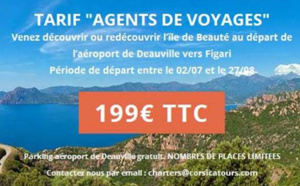 Corsicatours : offre spéciale agents de voyages Deauville - Figari