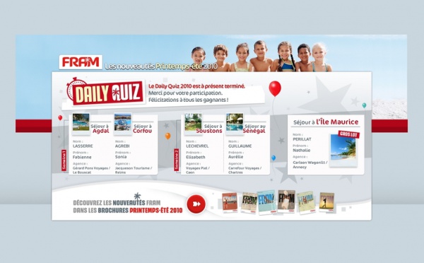 Dailyquiz FRAM : and the winner is... Nathalie Périllat (CWT) de Annecy !