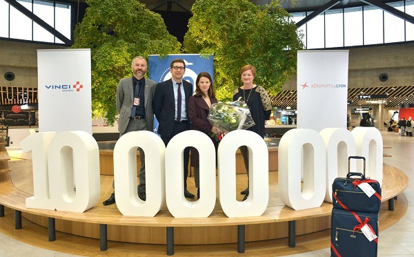 L'aéroport de Lyon dépasse les 10 millions de passagers en 2017